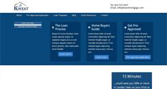 Desktop Screenshot of kwestmortgage.com